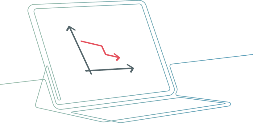 Legacy rewards program analytics showing declining engagement